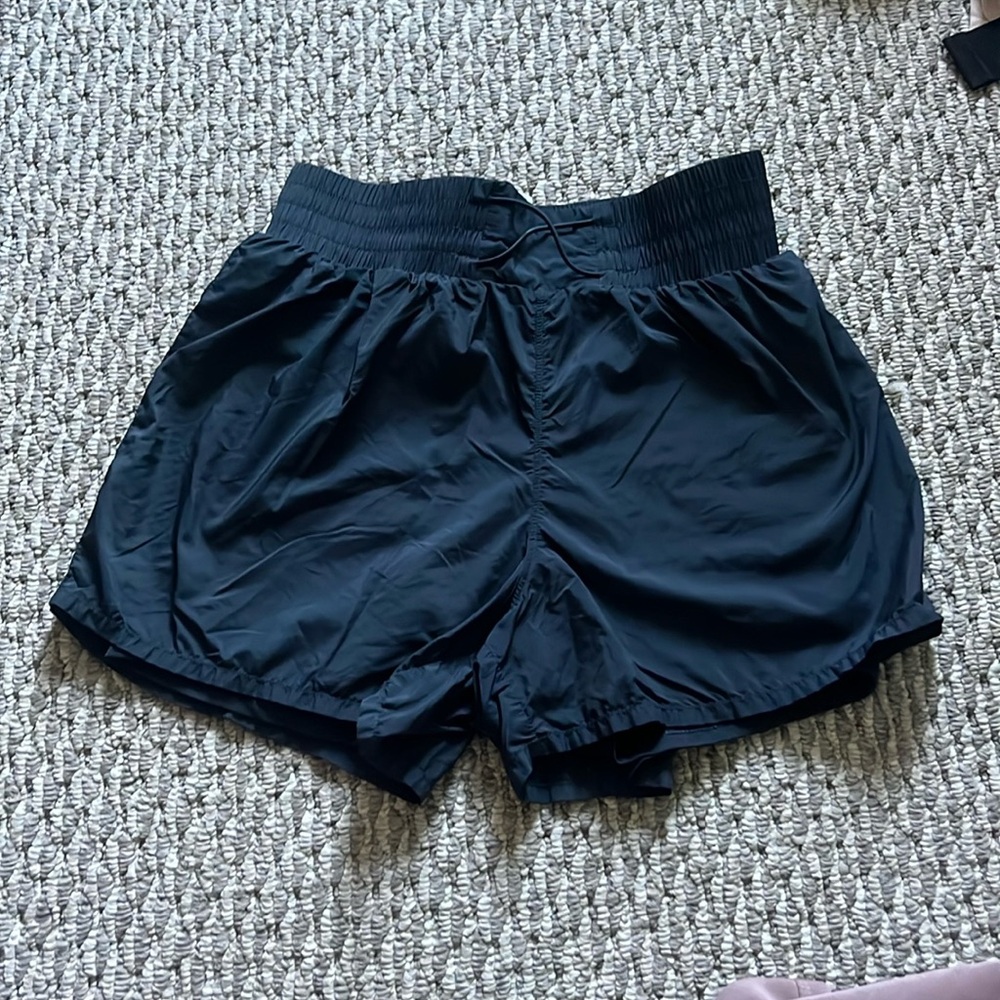 Black two layer shorts